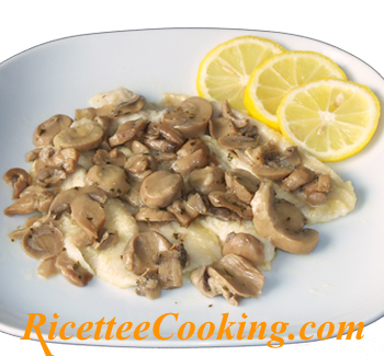 Filetti di sogliola ai funghi